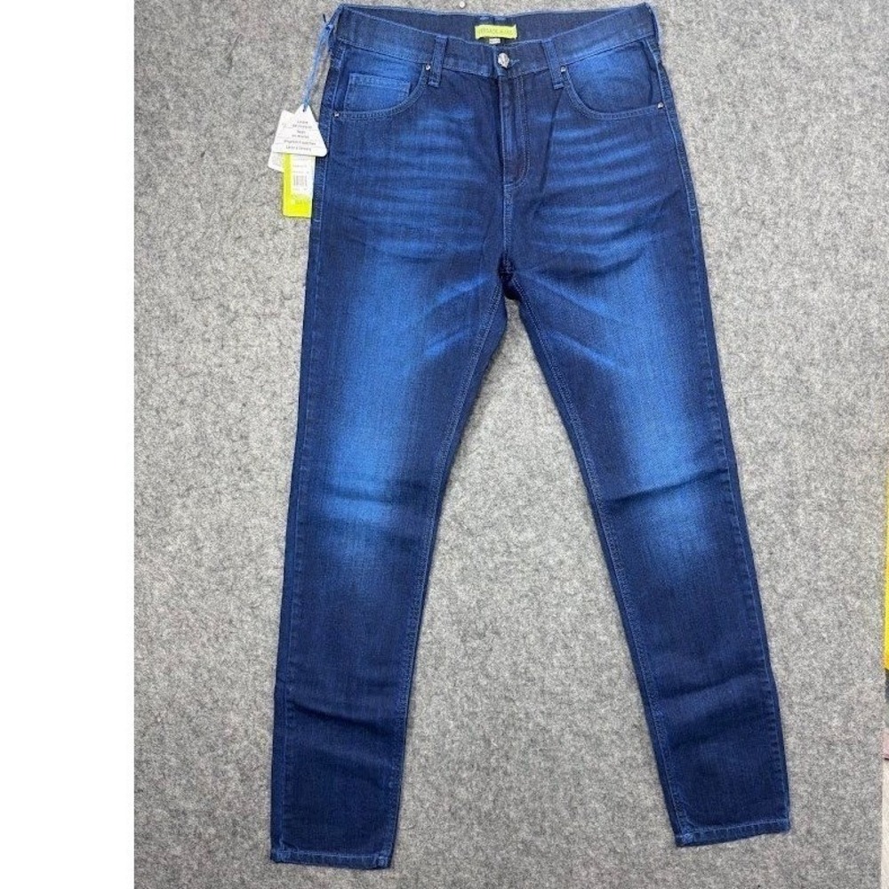 Versace Jeans Mens Size 30 Blue Denim Slim Fit Embroidered Logo EA2GIA004 NWT